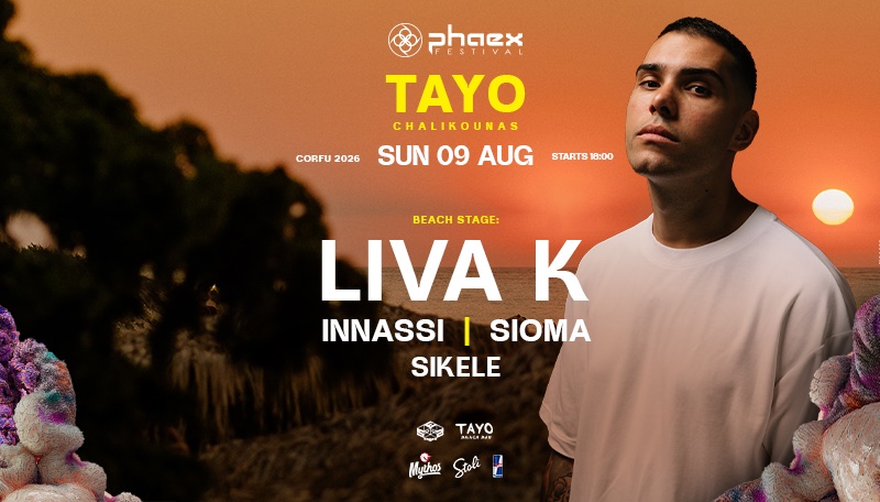 Phaex Festival 2026 beach stage with LIVA K