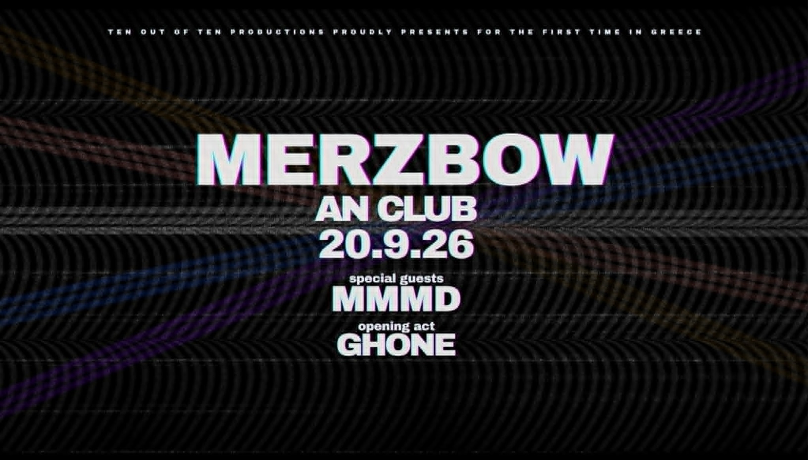 MERZBOW | Special Guests: MMMD | Opening Act: Ghone